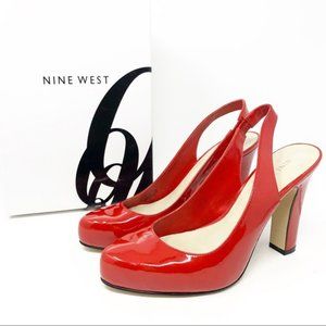 Nine West Red Patent Slingback | Size 7.5 M